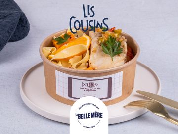 OSSO BUCCO DE LIEU NOIR, TAGLIATELLES