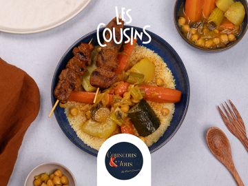 COUSCOUS BROCHETTE AGNEAU