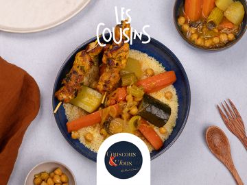 COUSCOUS BROCHETTE POULET