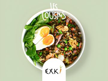 DUO LENTILLES OEUF BACON