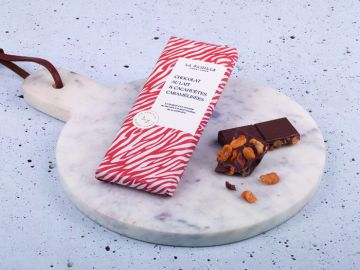 TABLETTE LAIT CACAHUETES CARAMELISEES