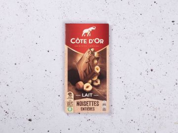 CHOCOLAT  LAIT NOISETTE COTE D'OR 180G